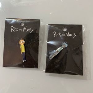 Rick and morty pins